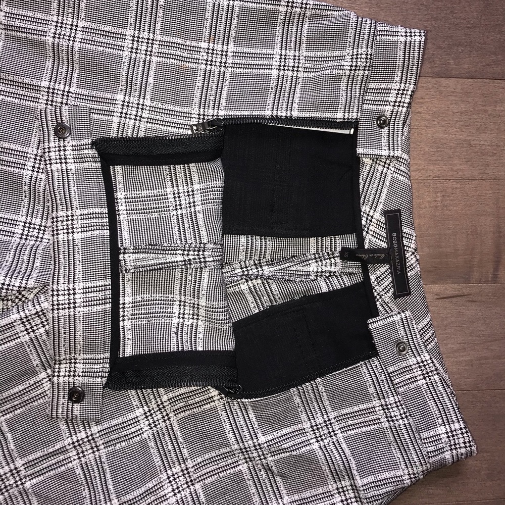 High Waisted Plaid Trousers - image 3